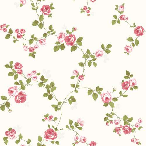 Printed Wafer Paper - Pink Flowers - Click Image to Close